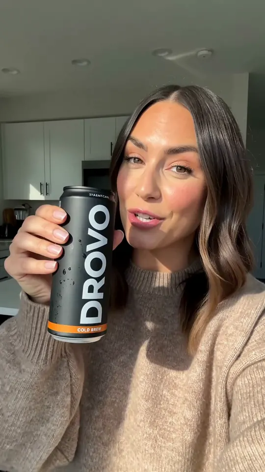 First frame of the DROVO Cold Brew ad made by Hailuo 3, take 2