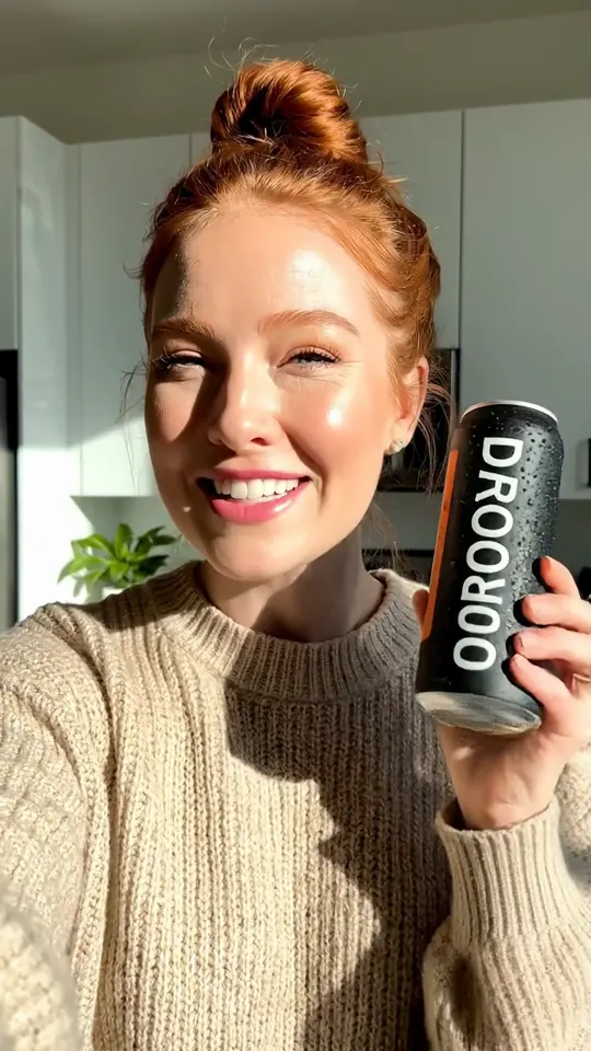 First frame of the DROVO Cold Brew ad made by Veo 3.1, take 2