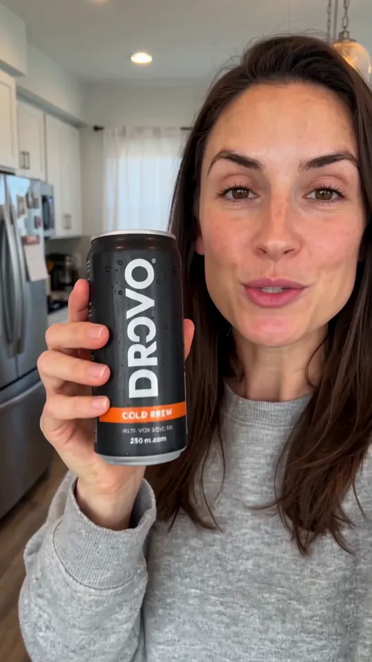 First frame of the DROVO Cold Brew ad made by Wan 3.0, take 1