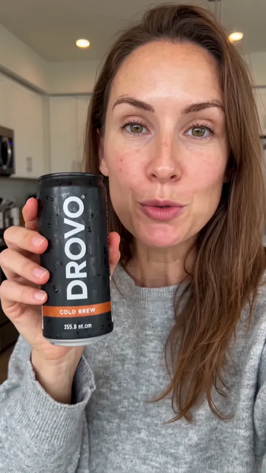 First frame of the DROVO Cold Brew ad made by Wan 3.0, take 2